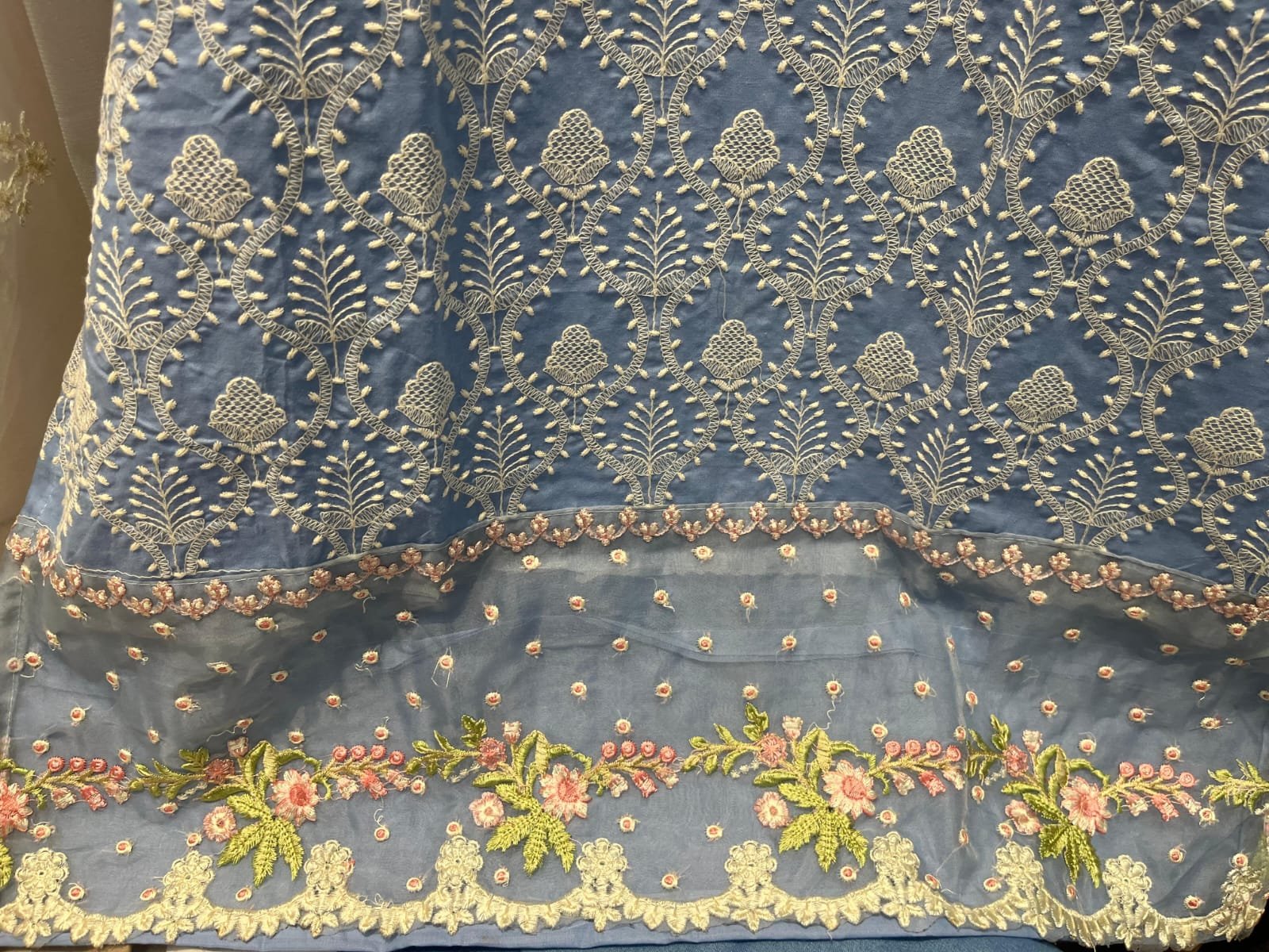 FULL STITCHED COTTON TOP WITH HEAVY EMBROIDERY WORK - Image 3