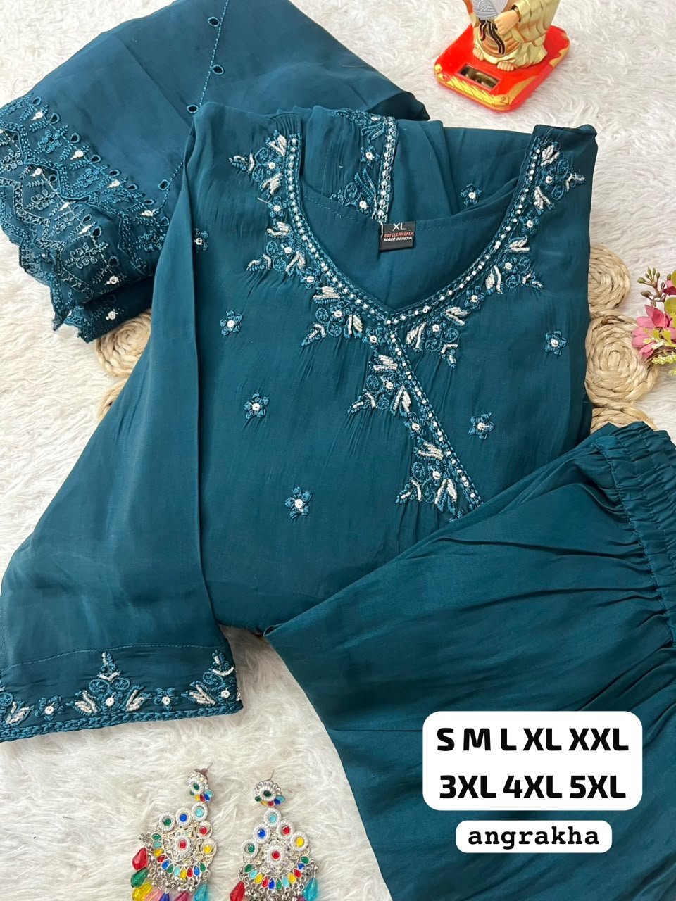 Get ready to turn heads with our stunning new launch! Introducing the royal and elegant ANGRAKHA ANARKALI SET a perfect blend of tradition and modern grace! - Image 6
