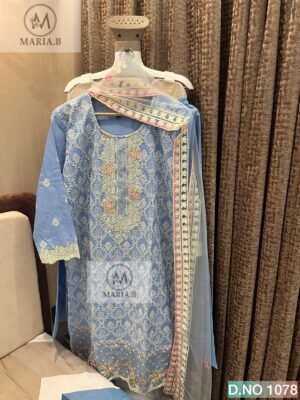 FULL STITCHED COTTON TOP WITH HEAVY EMBROIDERY WORK