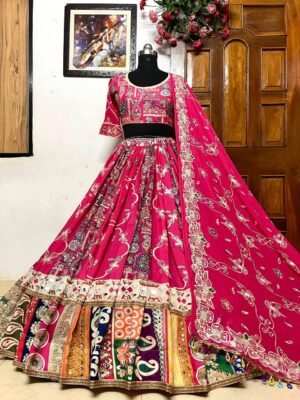 Alternative view of PRESENTING NEW DESIGNER NAVRATRI SPECIAL PRINTED LAHENGA CHOLI
