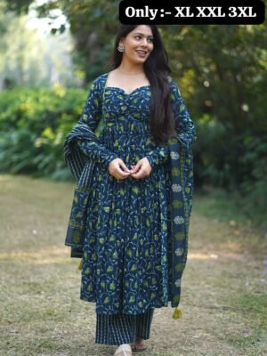 New Anarkali kurta set with Angrakha style with side dorii attached heavy Tassel