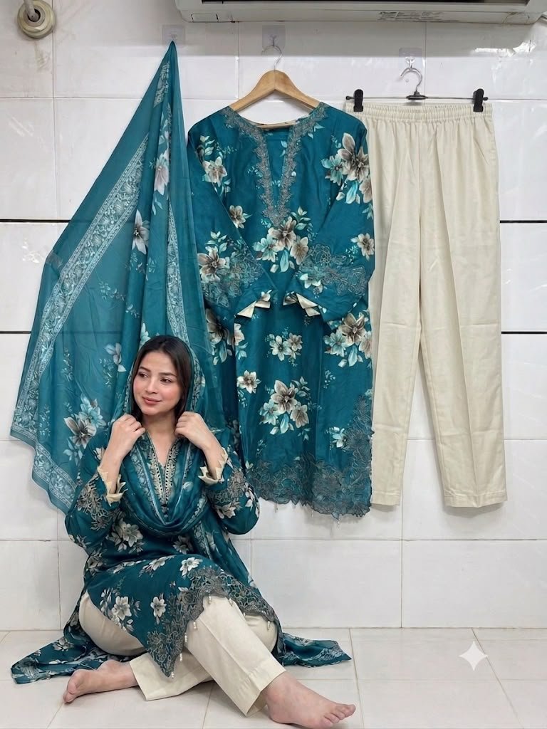 Pant reyon heavy cotton fully stiched with miyani - Image 5