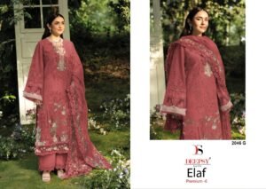 Pure cotton with heavy self embroidery attached emb patches DEEPSY SUITS 