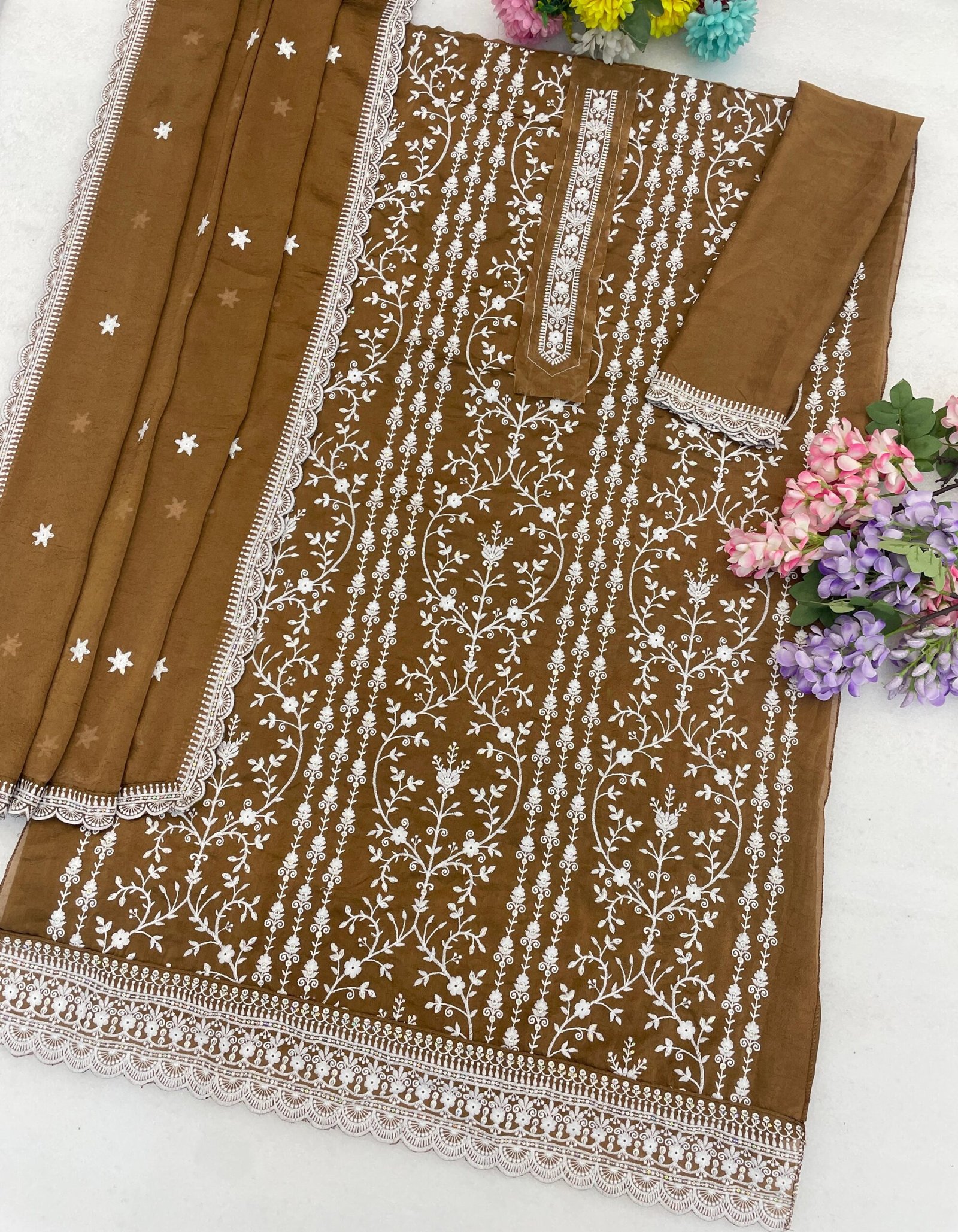 Rangoli Crush with Heavy Embroidered 3mm Sequence Work - Image 8