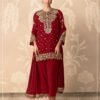 Blooming Fox Georgette with Heavy Embroidered 3mm & 5mm Sequence Work