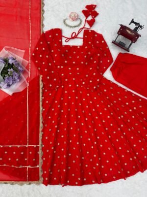 Alternative view of Designer Anarkali Set  Elegant Ethnic Wear