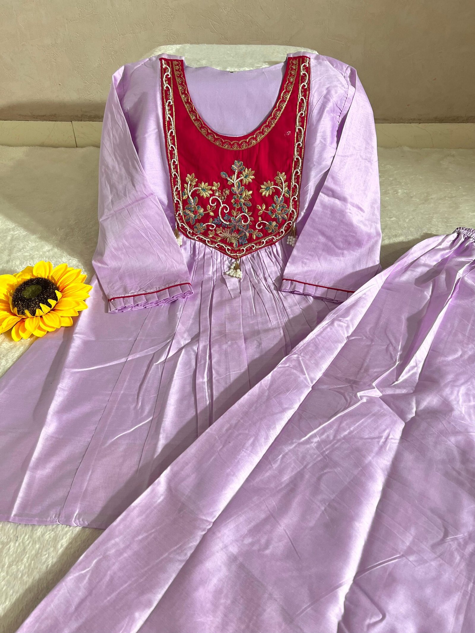 Sharara Cord Kurta Set - Image 2