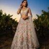 AK Launching – 4 Meter Flared Premium Malai Satin Silk Lehenga