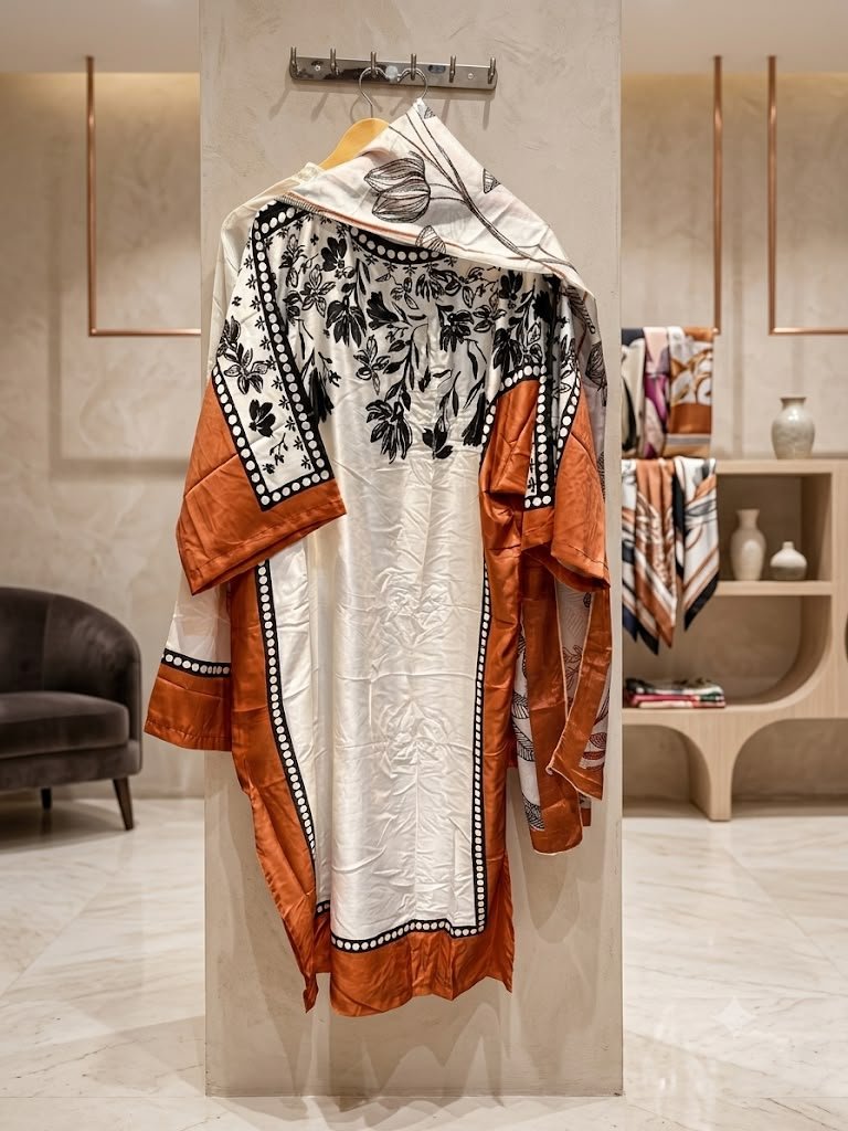 EXOUSTIQUE KAFTAN SET WITH DUPPATA SMOOTH DESIGNING PRINT ON ALL DUPP WID COMFORTABLE SET Classy and elegent piece for your makeover✨✨ FREE SIZE FOR L/XL/XXL RATE-999/- Ship extra No return no exchange Ready to ship