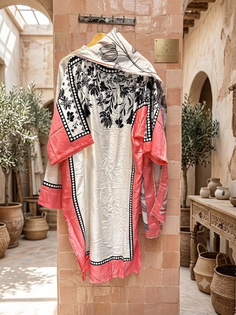 EXOUSTIQUE KAFTAN SET WITH DUPPATA SMOOTH DESIGNING PRINT ON ALL DUPP WID COMFORTABLE SET Classy and elegent piece for your makeover✨✨ FREE SIZE FOR L/XL/XXL RATE-999/- Ship extra No return no exchange Ready to ship - Image 2