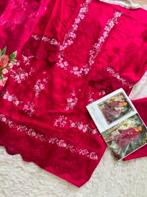 Alternative view of CAMBRIC COTTON WITH HEAVY EMBROIDERY WORK