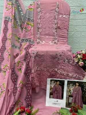 Alternative view of Cotton With Chikankari Embroidered 