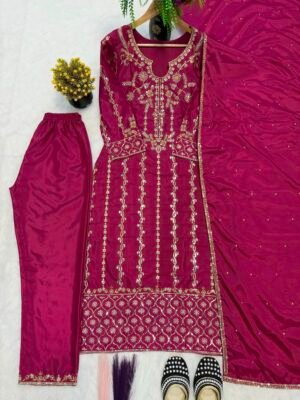 Alternative view of ENHANCE THE BEAUTY OF YOUR WARDROBE WITH THIS NEWLY LAUNCHED KURTI & FARSHI PLAZZO SET