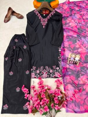 Alternative view of ENHANCE THE BEAUTY OF YOUR WARDROBE WITH THIS NEWLY LAUNCHED KURTI & FARSHI PLAZZO SET