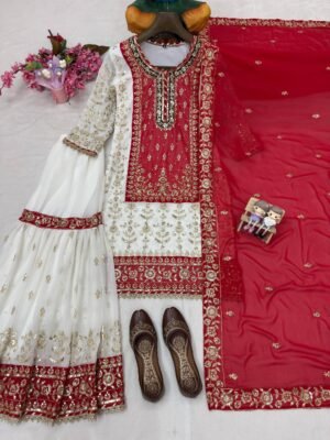 Alternative view of ENHANCE THE BEAUTY OF YOUR WARDROBE WITH THIS NEWLY LAUNCHED KURTI & SHARARA SET