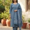 New Arrivals Special Hand Block Print Cotton Ghera 3 piece Set collection is Arrived