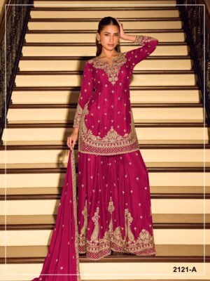 Heavy Chinon with Heavy Embroidered Beads + 3mm & 5mm Sequence Work
