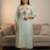 PURE HEAVY DHABU SLUB COTTON KURTI WITH PANT