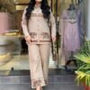New designer Pure Reyon co-ord set Embroidery Work with Kolar pattern