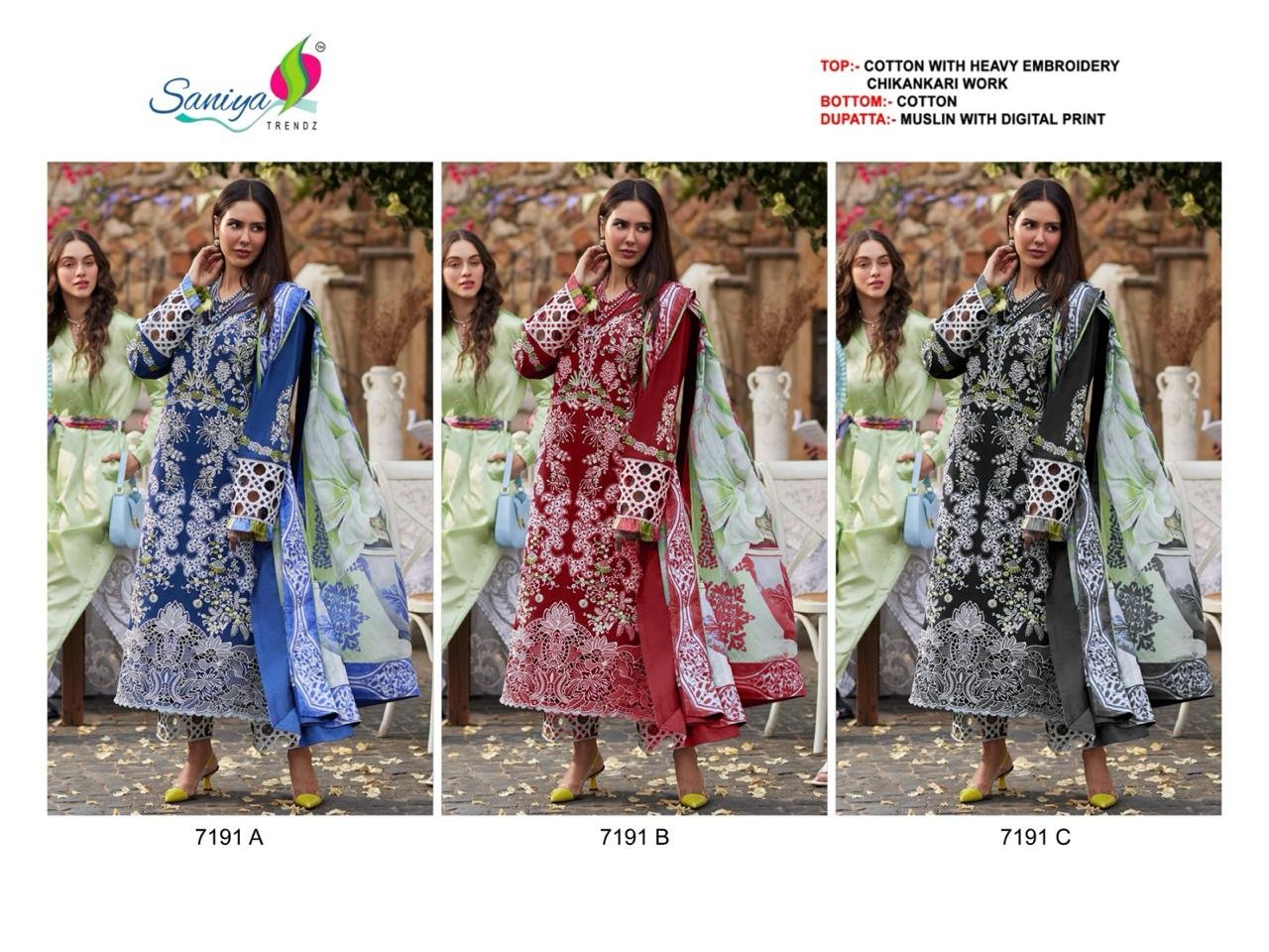 COTTON WITH CHIKANKARI EMBROIDERED - Image 7