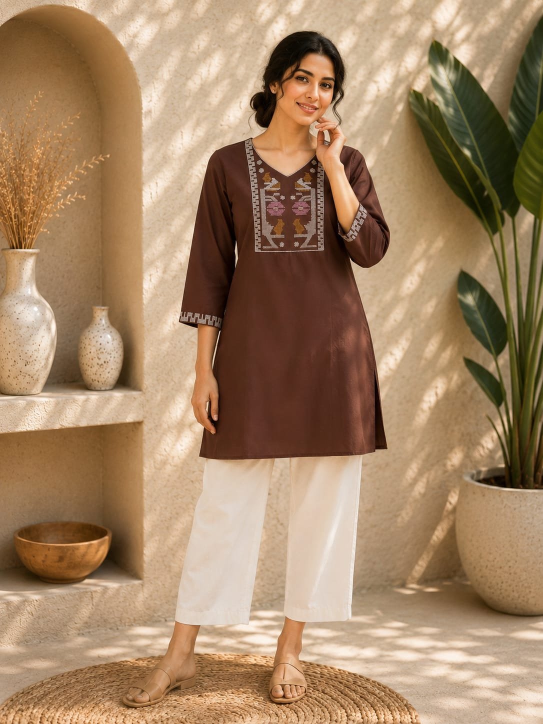 Premium SALAB COTTON Cotton Kurti Set
