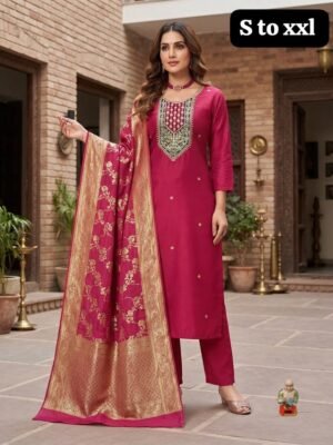 Alternative view of Stunning 3-Piece Festive Salwar Suit Set