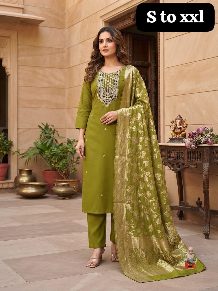 Stunning 3-Piece Festive Salwar Suit Set - Image 5