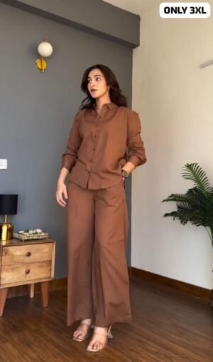 Cotton Febric Coordinate set. It is also perfect for office, brunch outings, cards night and airport look