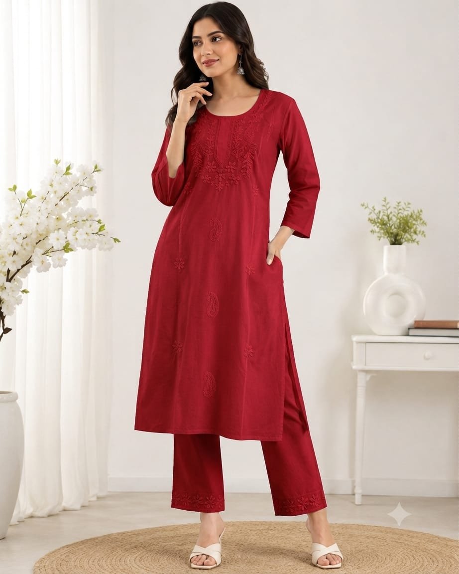 A New Kurti plazo collection with new pattern Ton to ton work - Image 3
