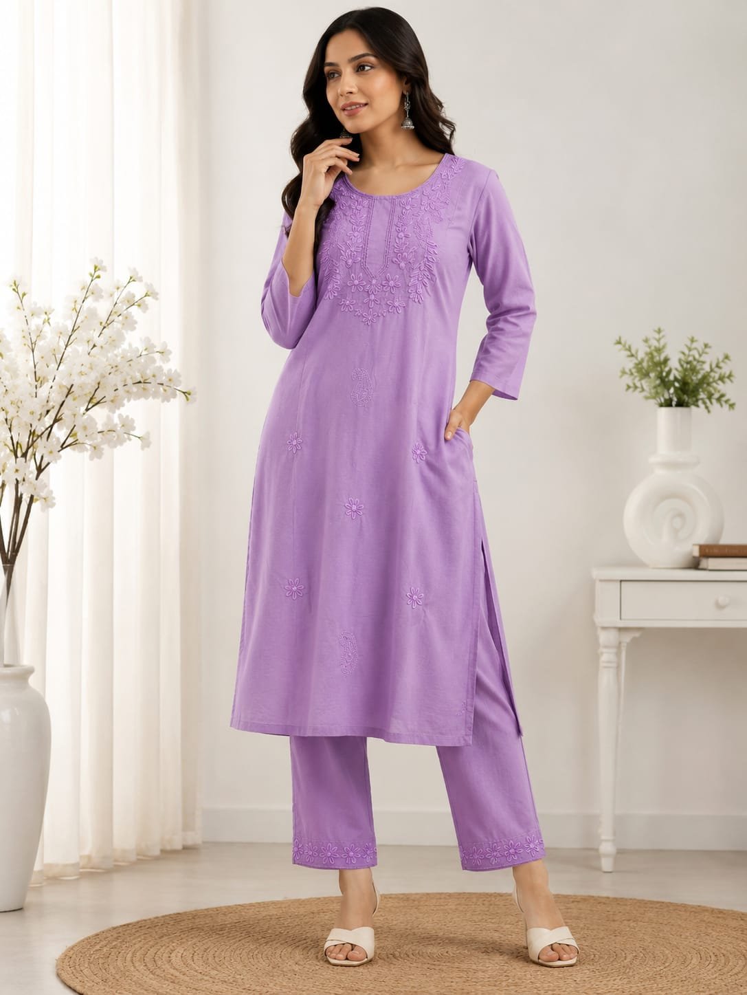 A New Kurti plazo collection with new pattern Ton to ton work - Image 7