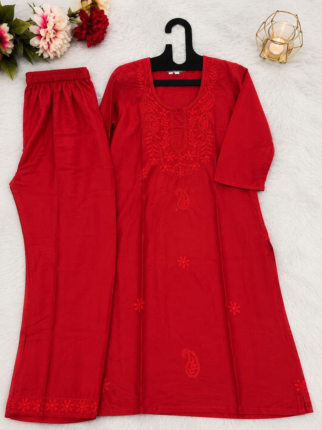 A New Kurti plazo collection with new pattern Ton to ton work - Image 4