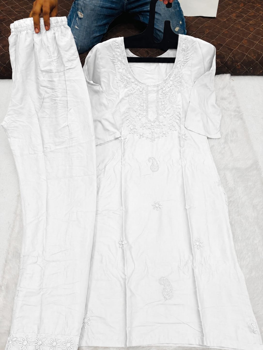 A New Kurti plazo collection with new pattern Ton to ton work - Image 6