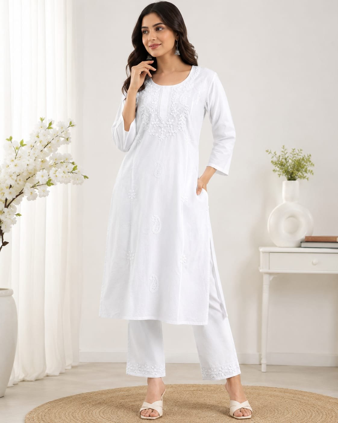 A New Kurti plazo collection with new pattern Ton to ton work - Image 5