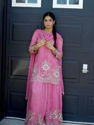 LAUNCHING NEW TRANDING COLLECTION 3 PIECE FANCY KURTI WITH PLAZZO AND BEAUTIFUL DUPATTA