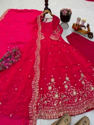 Alternative view of AK-Series New Designer Party Gown Pent & Dupatta Set