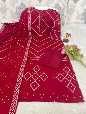 Alternative view of New Arrival: Premium Dabu Cotton 3-Piece Suit Set