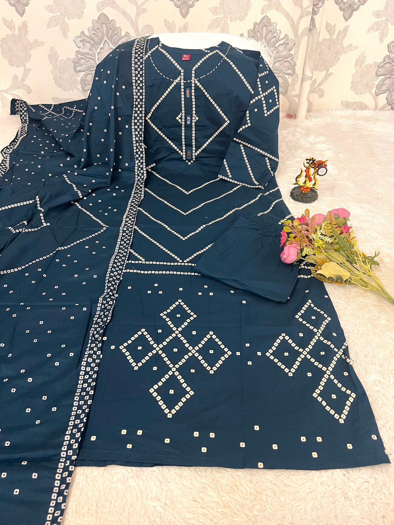 New Arrival: Premium Dabu Cotton 3-Piece Suit Set - Image 4