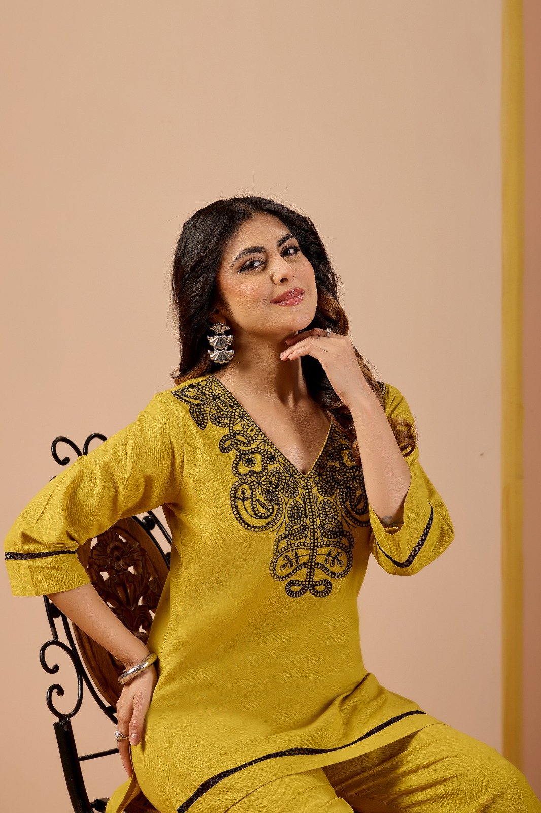 WITH BEAUTYFULL HANDWORK & EMBRODERY WORK - Image 4