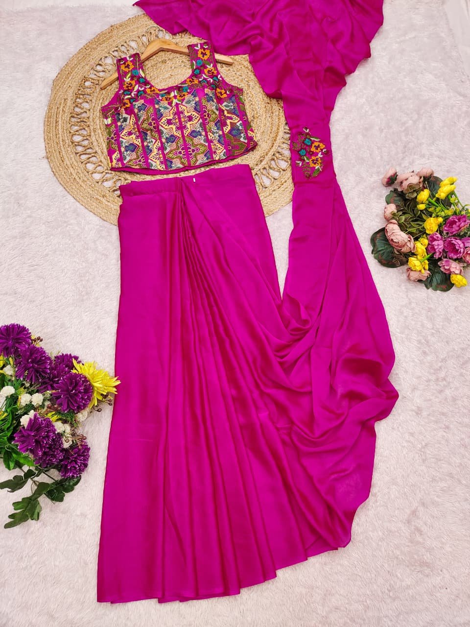 ROYAL GLAM READY-TO-WEAR DRAPE SAREE - Image 2