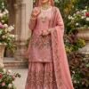 Collection In Pure Fendy Silk With Heavy Embroidery Sequence Work Top-Bottom And Dupatta Set Fully Stitched Ready To Wear