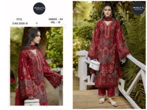 CAMBRIC COTTON WITH HEAVY EMBROIDERY WORK