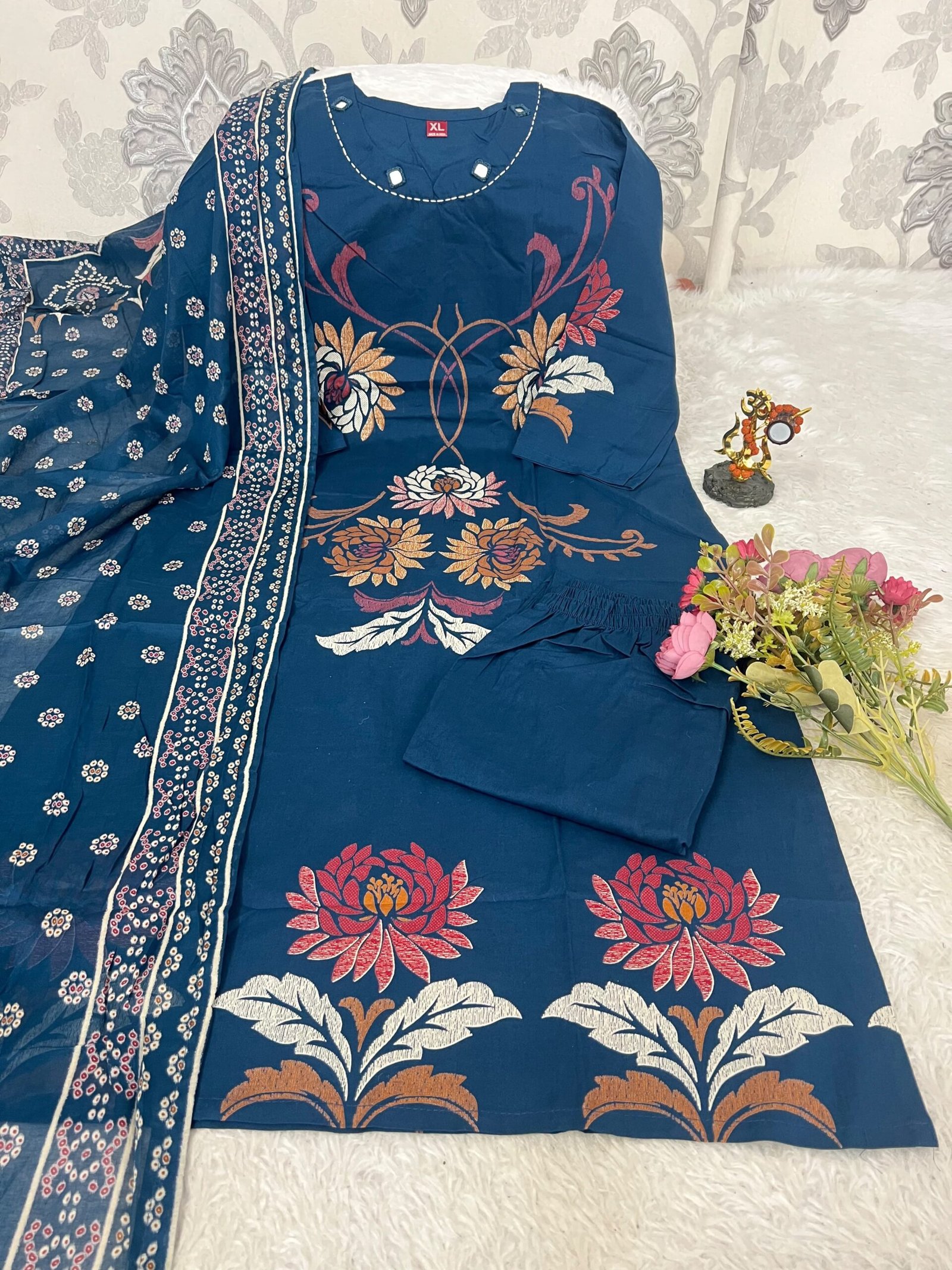 New Arrival: Premium Dabu Cotton 3-Piece Suit Set - Image 2