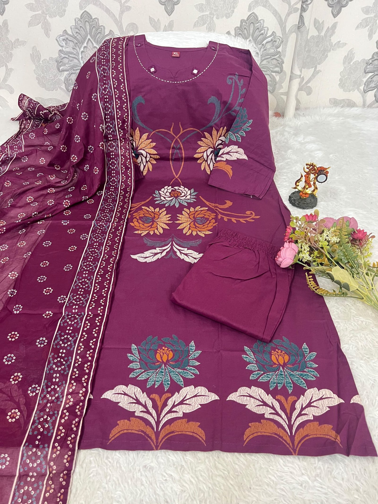 New Arrival: Premium Dabu Cotton 3-Piece Suit Set - Image 4