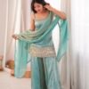 Doremon Crush With Real Mirror And Embroidered Sequence Work  