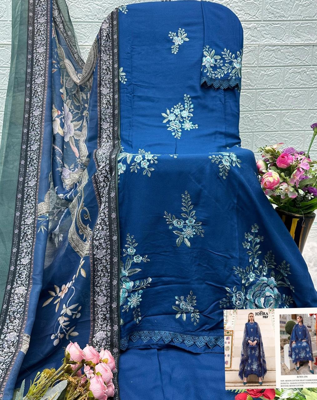 RAYYON COTTON WITH EMBROIDERED - Image 2