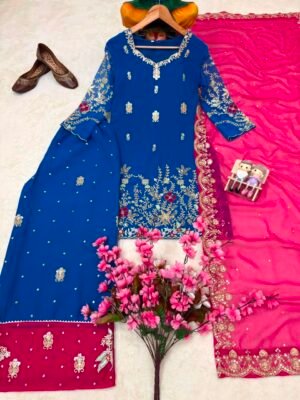 Alternative view of NHANCE THE BEAUTY OF YOUR WARDROBE WITH THIS NEWLY LAUNCHED KURTI & PLAZZO SET