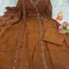 Get ready to turn heads with our stunning new launch! Introducing the royal and elegant ANGRAKHA ANARKALI SET a perfect blend of tradition and modern grace