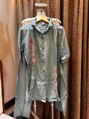 FULLY EMBROIDERY WITH DETAILED WORK
