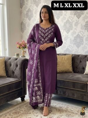 Alternative view of Looking to update your ethnic wardrobe? Check out this stunning Bandhani Suit Set—perfect for daily wear, office, or small gatherings