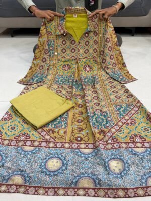 Alternative view of New Arrivals Pure Natural Crape Ajrakh Print Cord Set